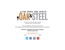 Tablet Screenshot of oakandsteel.com